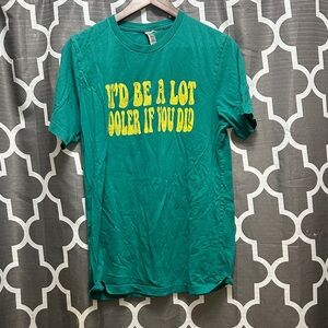 Bella Canvas Teal Tee with Yellow Print